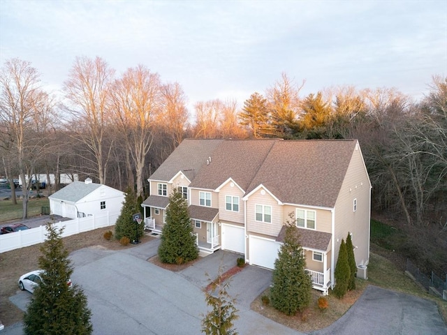 birds eye view of property