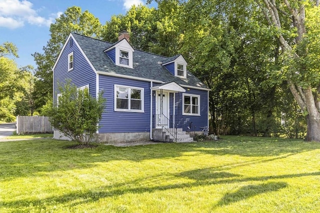 69 Powder Mill Rd, Maynard, MA 01754 - new england style home with a chimney and a shingled roof