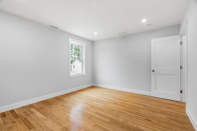 10 Whittier Rd, Natick, MA 01760 - empty room with light wood-type flooring, a smoke detector, and recessed lighting