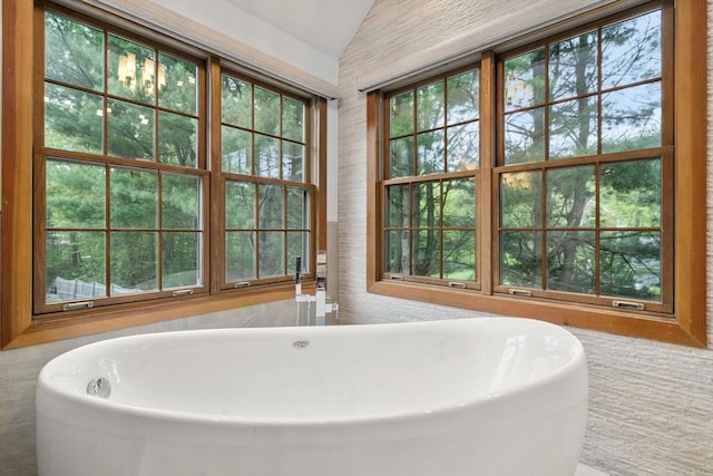 15 Wenlock Cir, Easton, MA 02356 - bathroom with a soaking tub and vaulted ceiling