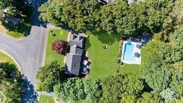15 Wenlock Cir, Easton, MA 02356 - bird's eye view of a pool