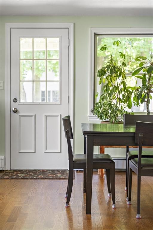 58 Edward Rd, Watertown, MA 02472 - dining space featuring wood finished floors