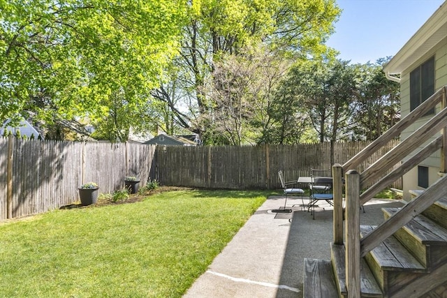 58 Edward Rd, Watertown, MA 02472 - view of yard featuring a patio