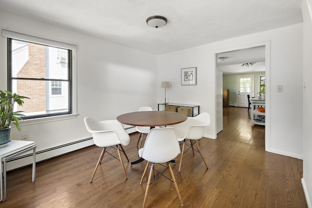 58 Edward Rd, Watertown, MA 02472 - dining area with wood finished floors