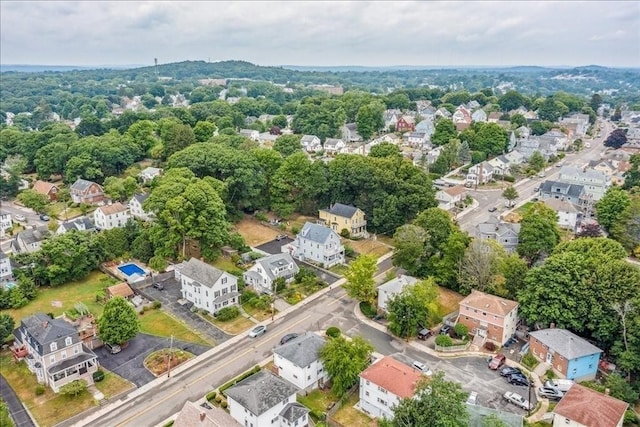 aerial view featuring a residential view