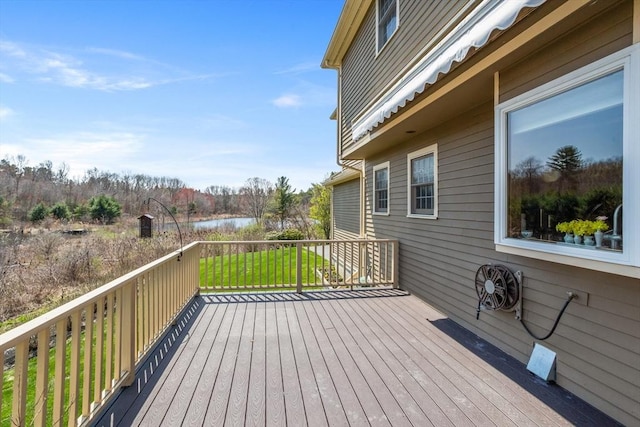 10 Deer Run Dr, Westford, MA 01886 - wooden terrace featuring a water view