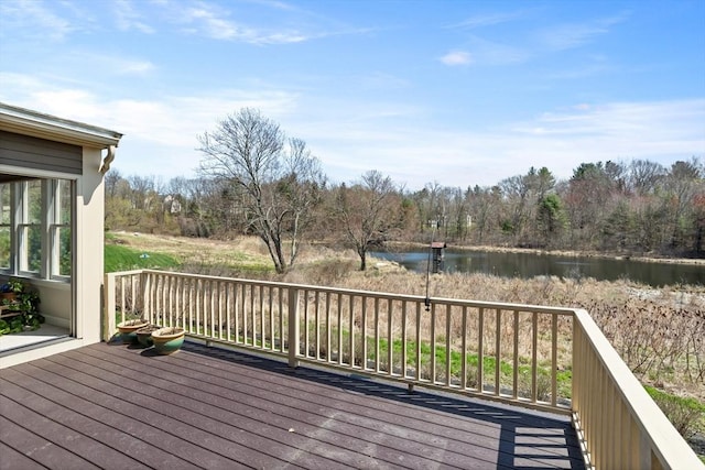 10 Deer Run Dr, Westford, MA 01886 - deck with a water view