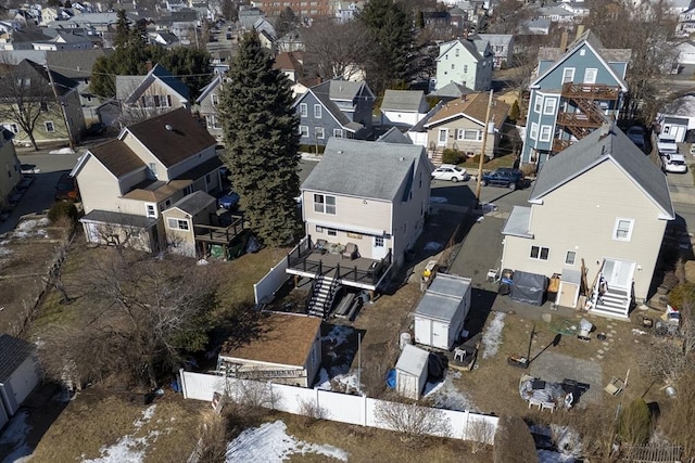 birds eye view of property featuring a residential view