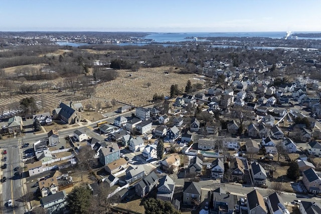 drone / aerial view featuring a residential view