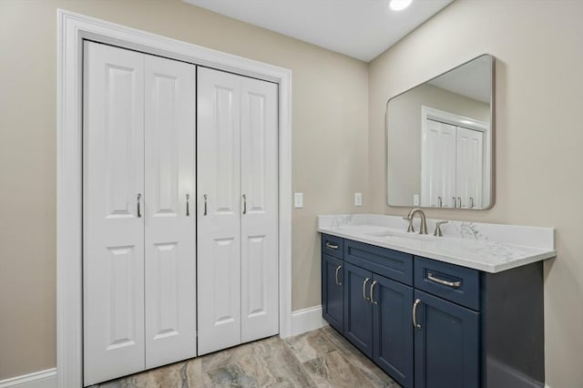 bathroom with vanity