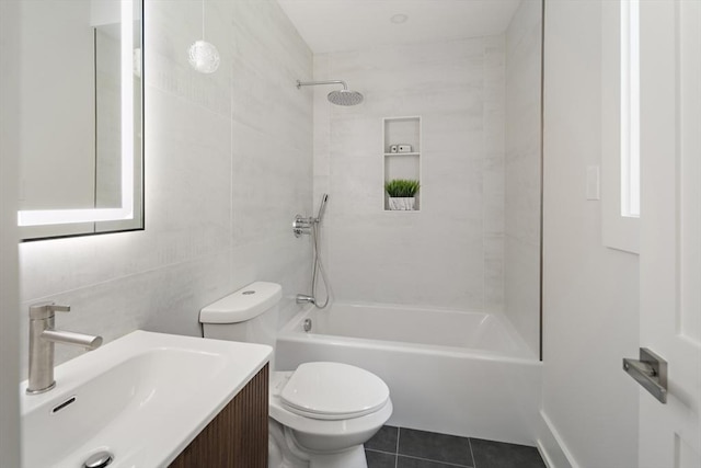 54 Stone Rd, Sudbury, MA 01776 - full bath featuring toilet, bathtub / shower combination, tile patterned floors, and vanity