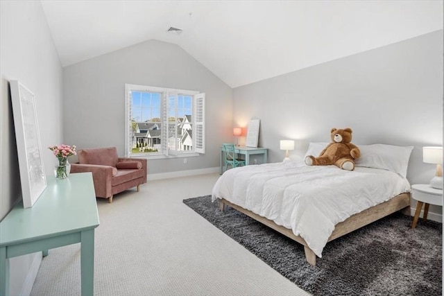 21 Brand Blvd Unit 21, Scituate, MA 02066 - carpeted bedroom featuring lofted ceiling and baseboards