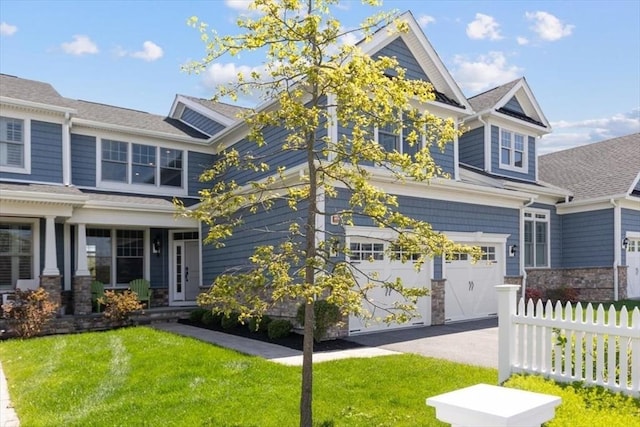 21 Brand Blvd Unit 21, Scituate, MA 02066 - view of property exterior with an attached garage and stone siding