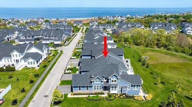 21 Brand Blvd Unit 21, Scituate, MA 02066 - aerial view of property and surrounding area featuring nearby suburban area and a nearby body of water