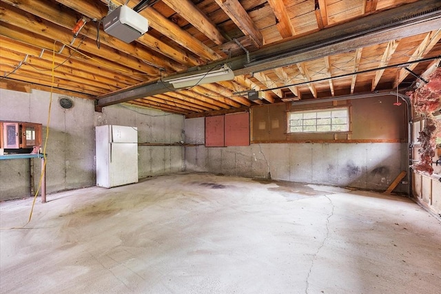 21 City Depot Rd, Charlton, MA 01507 - basement with freestanding refrigerator