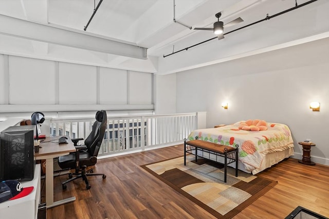 17 Kearney Sq Unit 209, Lowell, MA 01852 - bedroom featuring a desk and wood finished floors