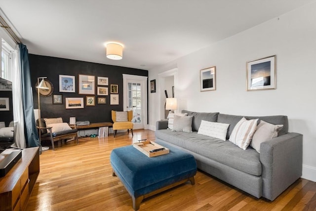 65-67 Westchester Rd, Newton, MA 02458 - living room with light wood finished floors and baseboards