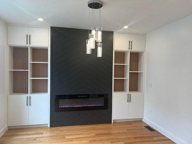 interior space featuring light hardwood / wood-style flooring