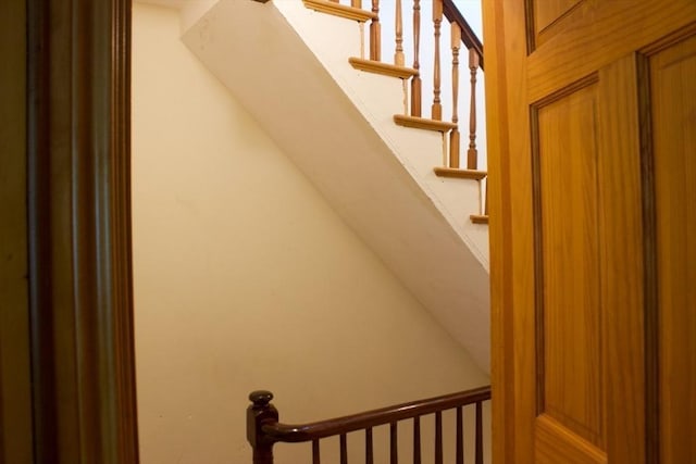 view of stairway