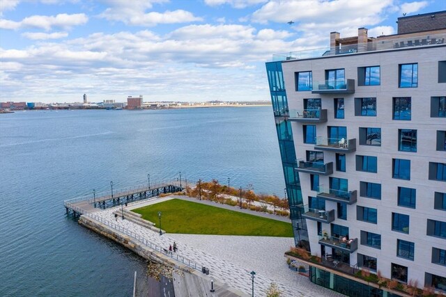view of water feature