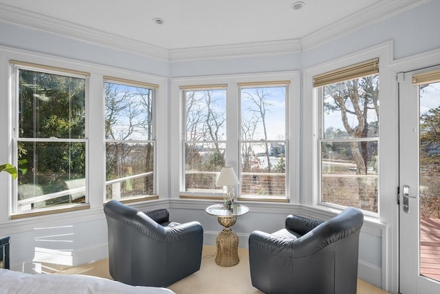 view of sunroom / solarium