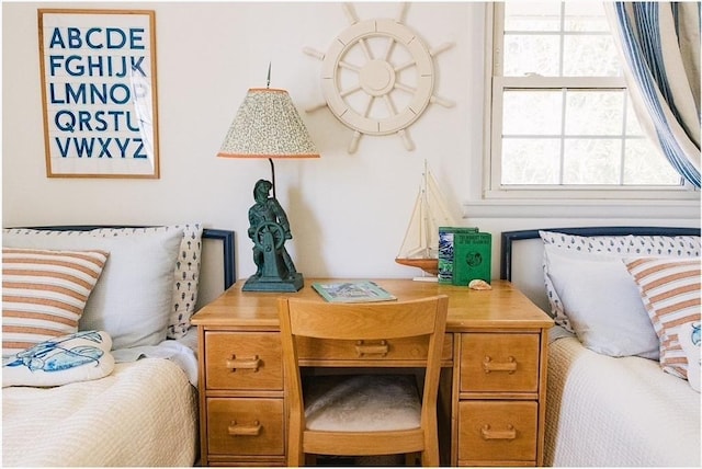 view of home office