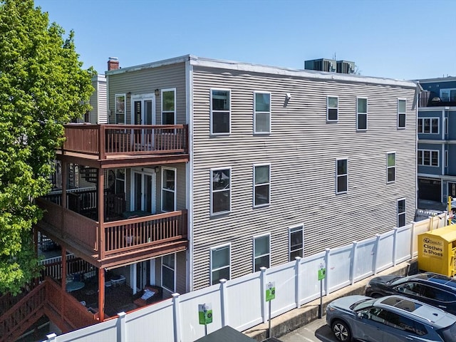 714 E 4th St Unit 3, Boston, MA 02127 - view of property with a fenced backyard and central AC