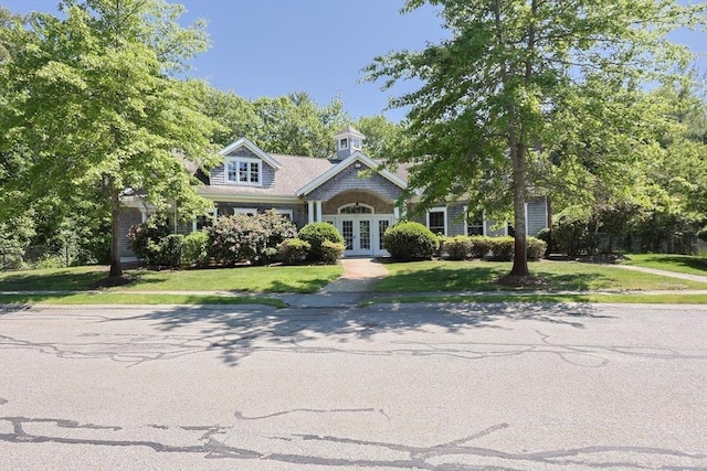 116 Spring Mdw Unit 116, Hanover, MA 02339 - view of front of home featuring french doors and a front lawn