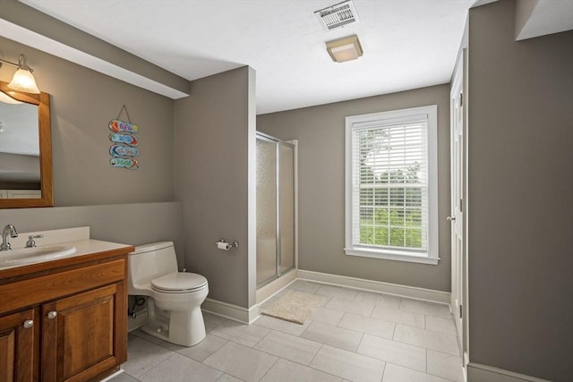 5 John Matthew Rd, Hopkinton, MA 01748 - bathroom with vanity, a stall shower, and tile patterned floors