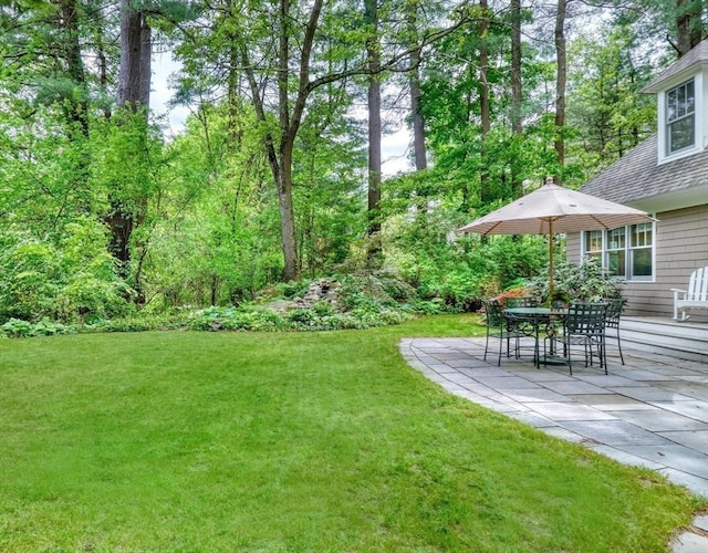 15 Blackburnian Rd, Lincoln, MA 01773 - view of green lawn featuring a patio