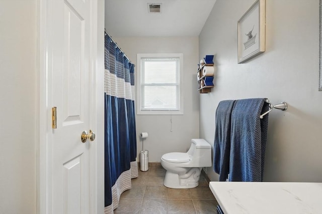 3 Birch Ave, East Longmeadow, MA 01028 - bathroom featuring toilet, tile patterned flooring, curtained shower, and baseboards