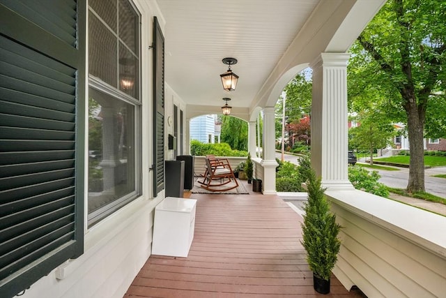 97 Manet Rd, Newton, MA 02467 - view of wooden porch