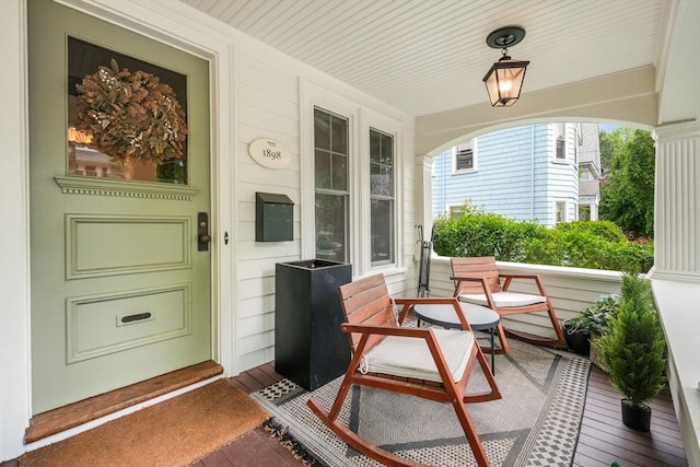 97 Manet Rd, Newton, MA 02467 - doorway to property featuring a porch