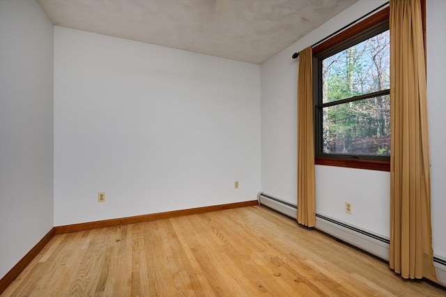 empty room featuring light hardwood / wood-style flooring