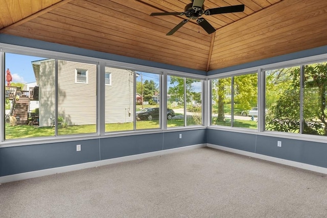 35 Crest Rd, Framingham, MA 01702 - unfurnished sunroom with plenty of natural light, lofted ceiling, and a ceiling fan