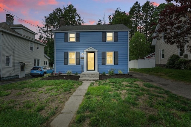 132 Nelson St, West Springfield, MA 01089 - view of front facade featuring a chimney