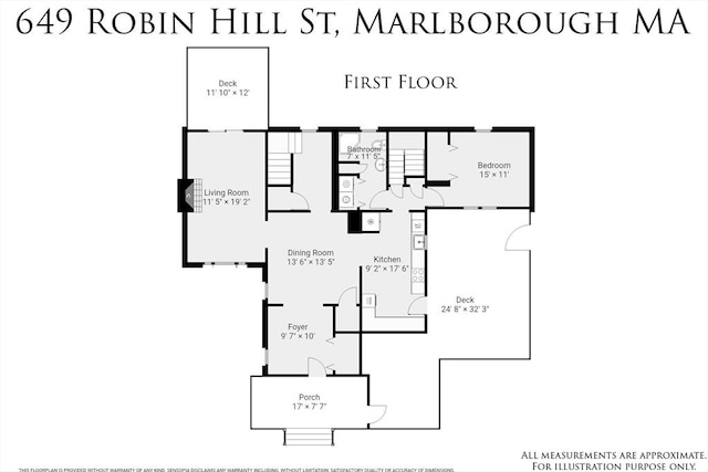 649 Robin Hill St, Marlborough, MA 01752 - view of floor plan / room layout