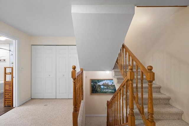 42 2nd Ave Unit 40, North Attleboro, MA 02760 - stairway featuring carpet and baseboards