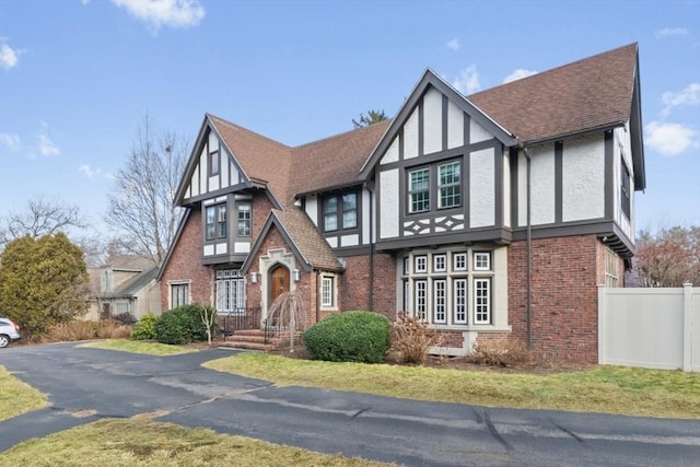 view of tudor-style house