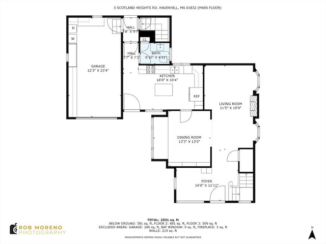 3 Scotland Heights Rd, Haverhill, MA 01832 - floor plan / room layout
