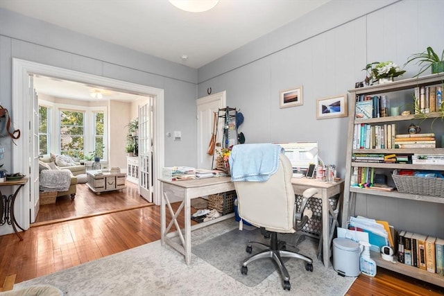 109 Eutaw St, Boston, MA 02128 - home office with hardwood / wood-style floors
