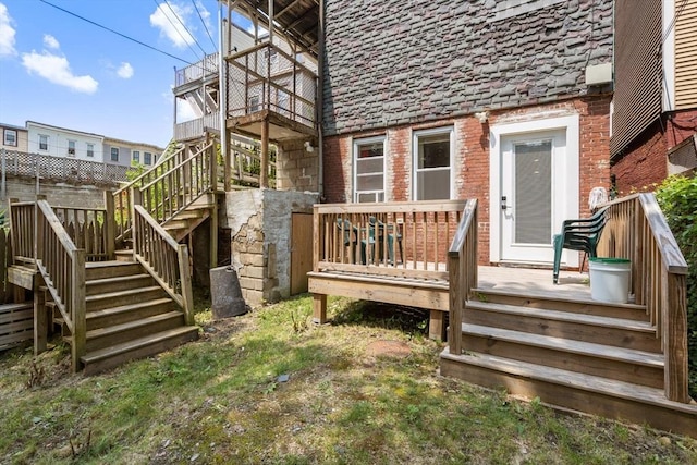 109 Eutaw St, Boston, MA 02128 - wooden deck featuring stairway
