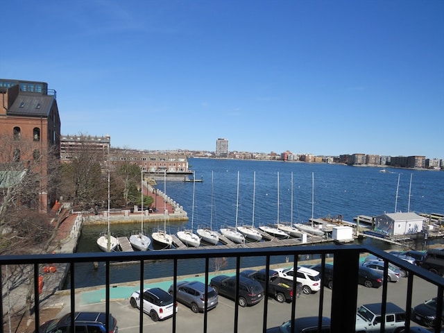 view of water feature