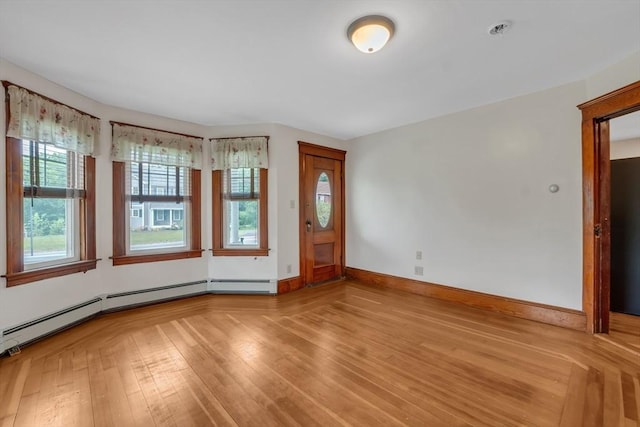 259 Main St, Blackstone, MA 01504 - foyer featuring light wood-style floors and baseboards