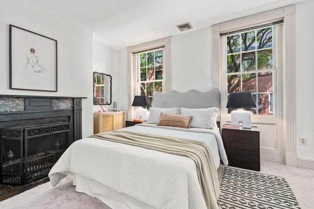 3 Melrose St Unit 3, Boston, MA 02116 - bedroom featuring carpet floors and a fireplace