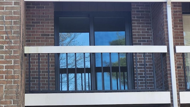 exterior details with brick siding