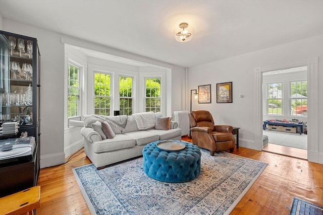 115 Elm St, Andover, MA 01810 - living area featuring light wood-type flooring and baseboards