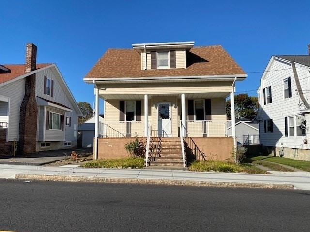 bungalow with a porch