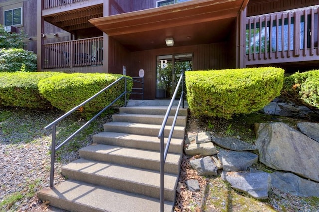view of stairway