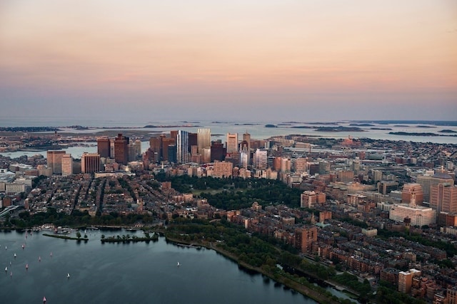 view of city featuring a water view